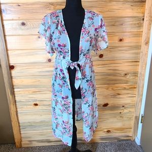 Belle du Jour Girls Floral Duster,  XL